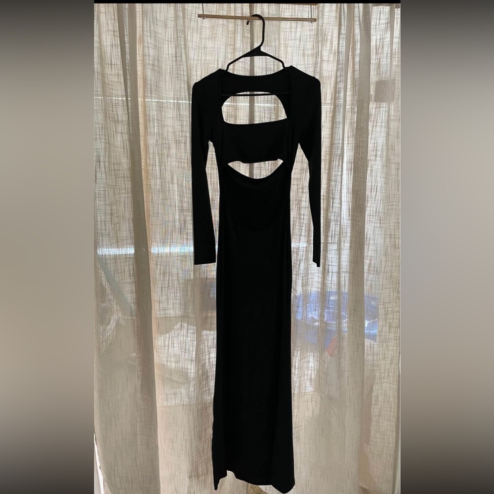 Cut Out Black Dress